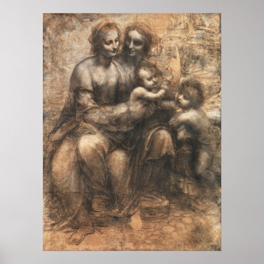 Der Leonardo-Cartoon von Leonardo da Vinci Poster (Vorne)