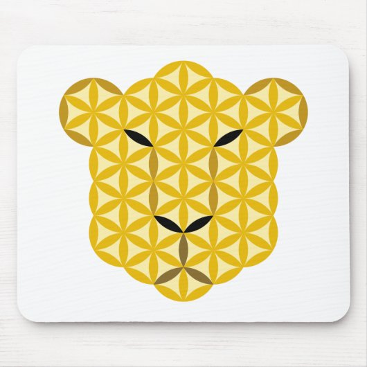 Der Leopard des Lebens - Heilige Tiere 01. Mousepad (Vorne)