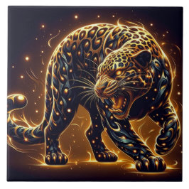 Der Leopard Fliese
