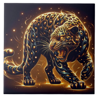 Der Leopard Fliese