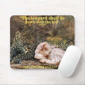 "Der Leopard legt sich mit dem Kind " Jesaja 11 Mousepad (Mit Mouse)