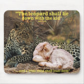 "Der Leopard legt sich mit dem Kind " Jesaja 11 Mousepad (Vorne)