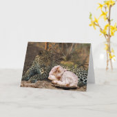 Der Leopard legt sich mit dem LammJesaja 11 hin Karte (Gelbe Blume)