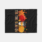 Der Leopard Pumpkin Bowling Halloween Fall Fleecedecke (Vorderseite (Horizontal))