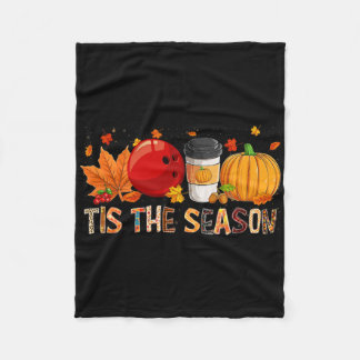Der Leopard Pumpkin Bowling Halloween Fall Fleecedecke