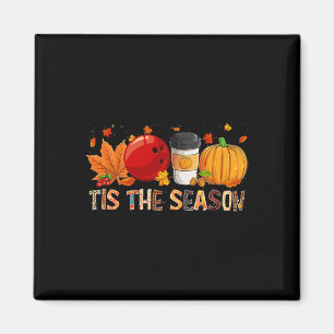 Der Leopard Pumpkin Bowling Halloween Fall Magnet