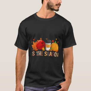 Der Leopard Pumpkin Bowling Halloween Fall T-Shirt