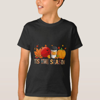 Der Leopard Pumpkin Bowling Halloween Fall T-Shirt