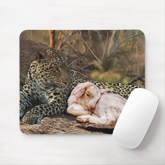 "Der Leopard soll sich mit dem Kind hinlegen"Isaia Mousepad (Mit Mouse)