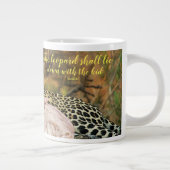 Der Leopard soll sich mit dem Kind Isaiah 11 hinle Jumbo-Tasse (Rechts)