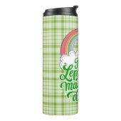 Der Leprechaun hat mich dazu gebracht - der St. Pa Thermosbecher (Nach links gedreht)