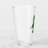 Der Leprechaun mit einem Kleeblatt Glas (Rechts)