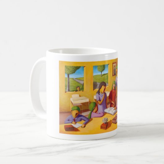 "Der Lernkreis" Kaffeetasse (Vorderseite Links)