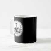 Der Leser des Buchmachers Skeleton Lesebuch T-S Kaffeetasse (Vorderseite Links)
