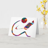 Der Leser - Fantasy Blank Card Karte (Gelbe Blume)