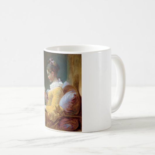 Der Leser, Fragonard Kaffeetasse (VorderseiteRechts)