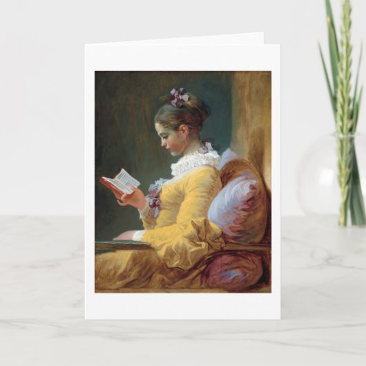 Der Leser, Fragonard Karte (Vorderseite)