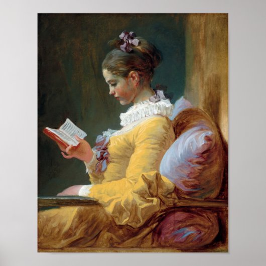 Der Leser, Fragonard Poster (Vorne)