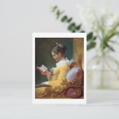 Der Leser, Fragonard Postkarte (Stehend Vorderseite)