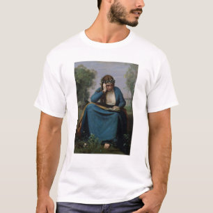 Der Leser gekrönt mit Blumen oder Virgils T-Shirt