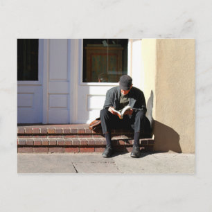 Der Leser in Santa Fe, New Mexico Postkarte