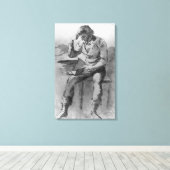 Der Leser Leinwanddruck (Insitu (Holzboden))