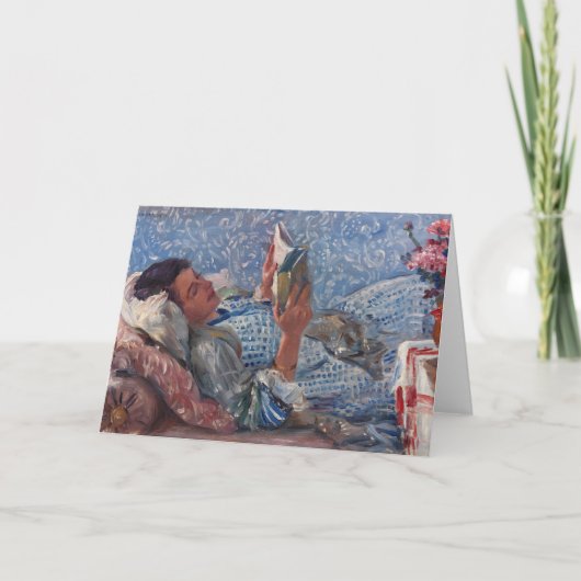 Der Leser | Lovis Corinth Karte (Vorderseite)