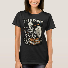 Der Leser | Skeleton Booklover Halloween T - Shirt