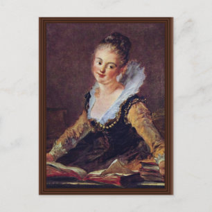 Der Leser von Fragonard Jean-Honoré (Beste Qualitä Postkarte