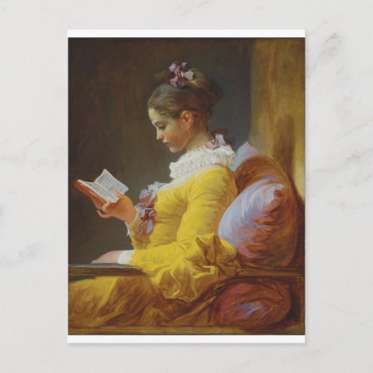 Der Leser von Jean-Honore Fragonard Postkarte (Vorderseite)