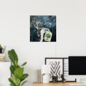 Der letzte Atemzug auf der Erde (GERETTET WALD) Poster (Heimbüro)