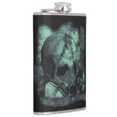 Der letzte Atemzug - Techno-Dystopian Streetwear Flachmann (Rechts)