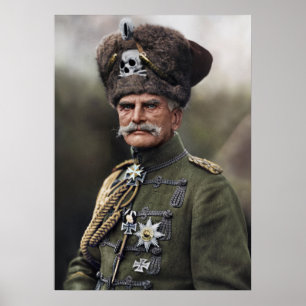 Der letzte August von Mackensen 1914 in Hussar Poster