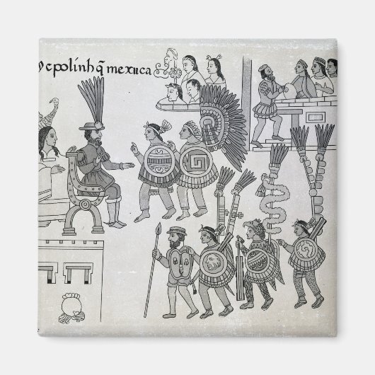 Der letzte Ausstieg des Kaisers Cuauhtemoc Magnet (Vorne)
