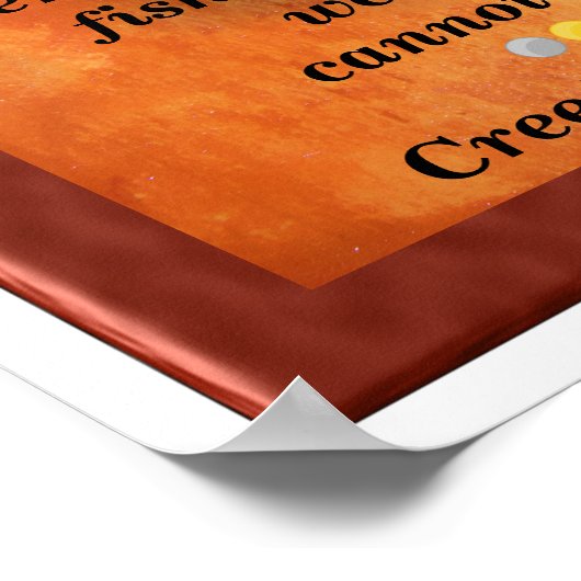 Der letzte Baum Poster (Ecke)