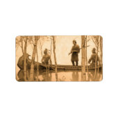 Der Letzte der Mohikaner, 1919 von N. C. Wyeth Adressaufkleber (Vorne)