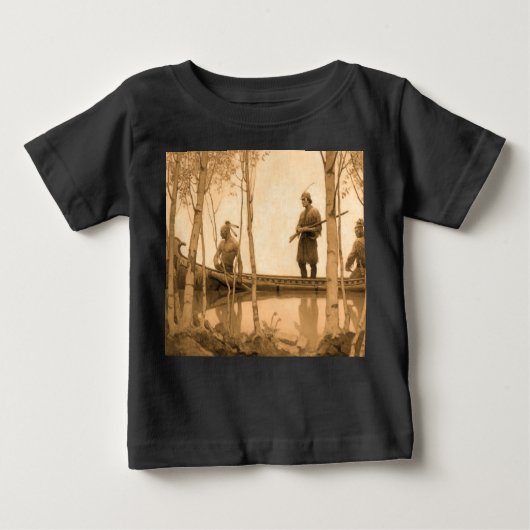 Der Letzte der Mohikaner, 1919 von N. C. Wyeth Baby T-shirt (Vorderseite)
