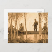 Der Letzte der Mohikaner, 1919 von N. C. Wyeth Postkarte (Vorne/Hinten)