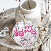 Der letzte Disco-Ball-Junggeselinnen-Abschied von  Geschenkanhänger