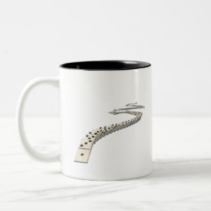 Der letzte Domino-Fall Zweifarbige Tasse