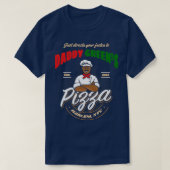 Der letzte Drache Daddy Grüntöne Pizza T-Shirt (Design vorne)