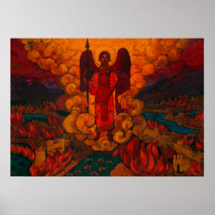 Der letzte Engel von Nicholas Roerich Poster
