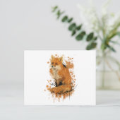 Der letzte Fuchs Postkarte (Stehend Vorderseite)