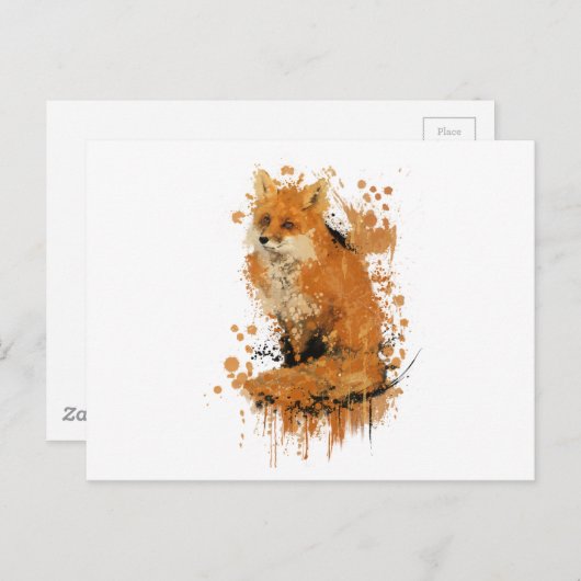 Der letzte Fuchs Postkarte (Vorne/Hinten)