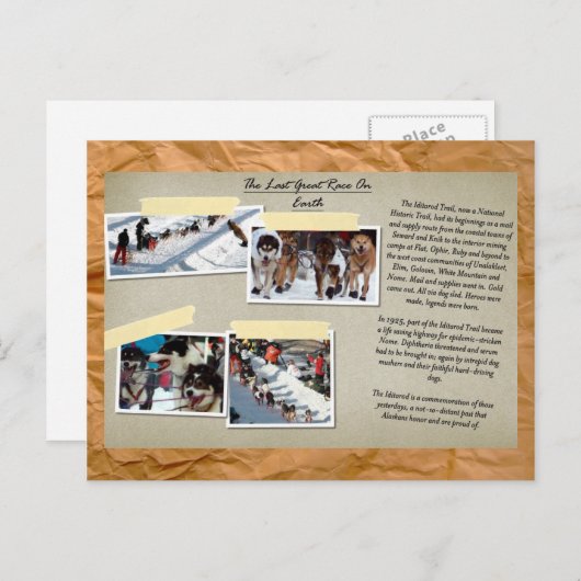 Der letzte große Rennen der Welt auf der Postkarte (Vorne/Hinten)