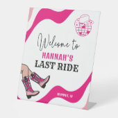 Der letzte Junggeselinnen-Abschied von Bride Sockelschild (Vorderseite)