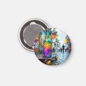 Der letzte Neontropfen Magnet (Vorderseite/Rückseite)