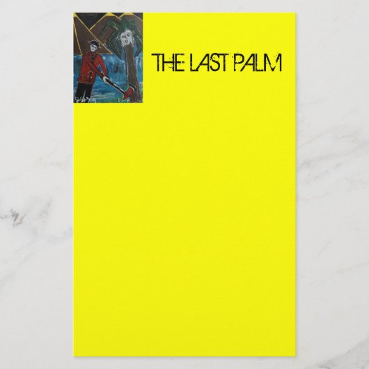 DER LETZTE PALM BRIEFPAPIER (Vorderseite)