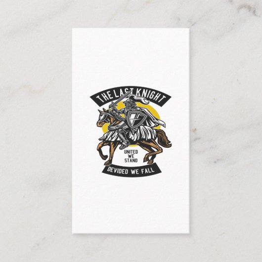 Der letzte Ritter Visitenkarte (Vorderseite)