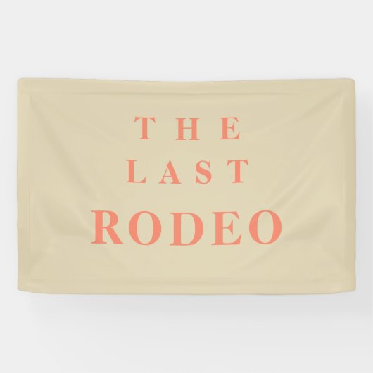 "Der letzte Rodeo-Cowgirl-Junggeselinnen-Abschied Banner (Horizontal)